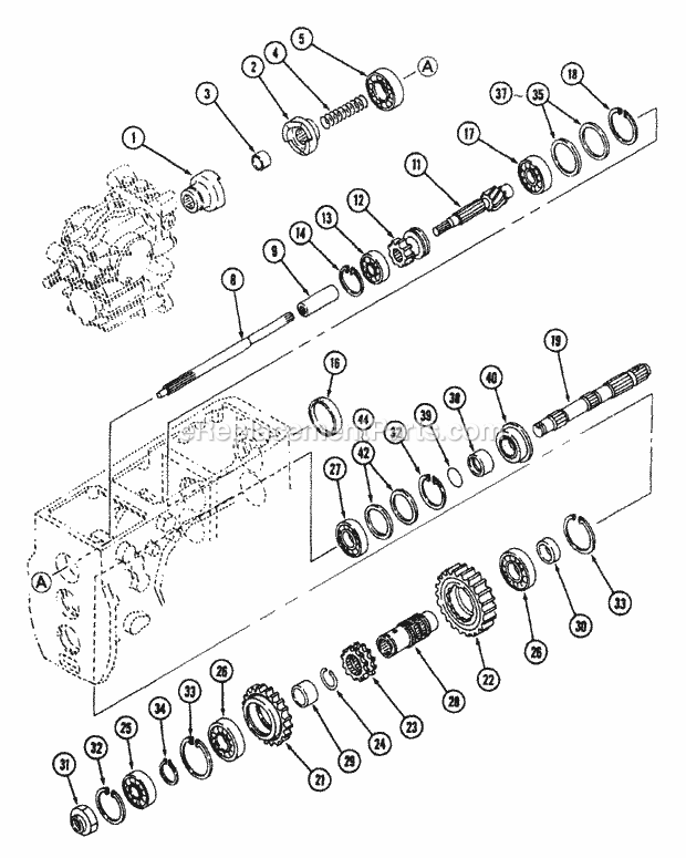 Hydrostatic - With Clutch Diagram and Parts List for 544-434D100, 545-434D100, 546-434D100 Cub Cadet Lawn Tractor